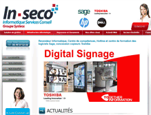 Tablet Screenshot of inseco.fr